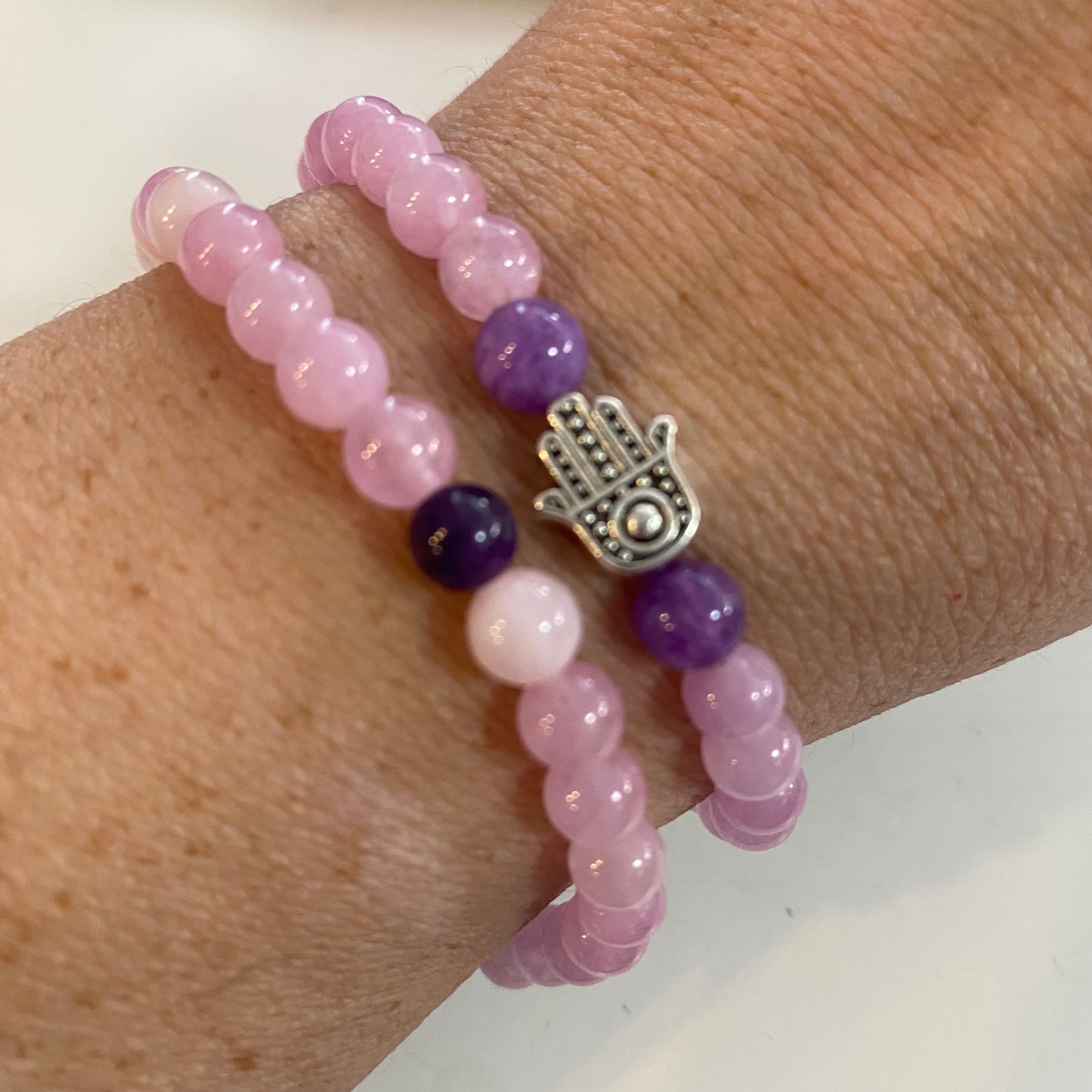 Rose Quartz Gem Stone Bracelet