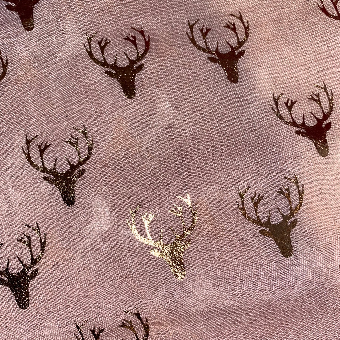 Rose Gold Reindeer Deer Scarf | 3 Colours