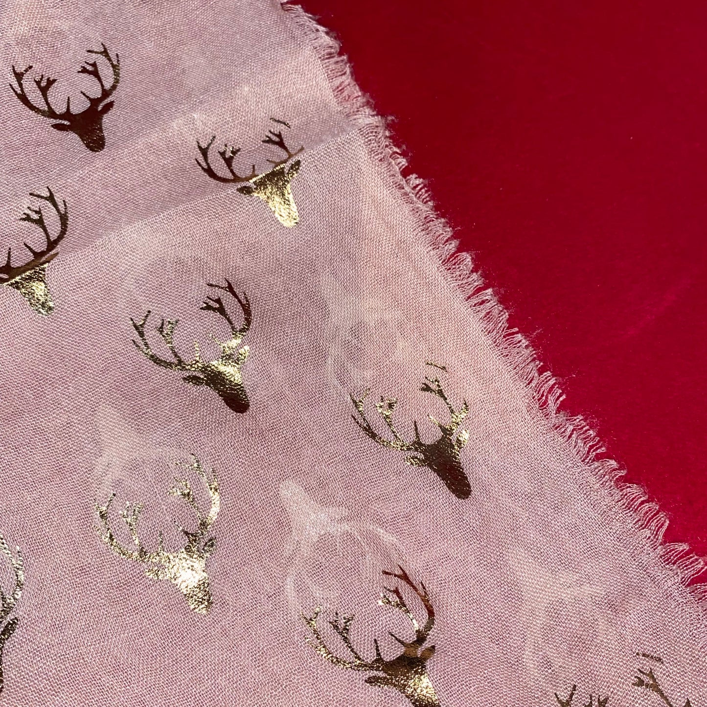 Rose Gold Reindeer Deer Scarf | 3 Colours