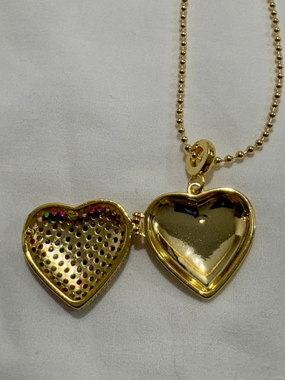 Valentine Heart Locket Necklace