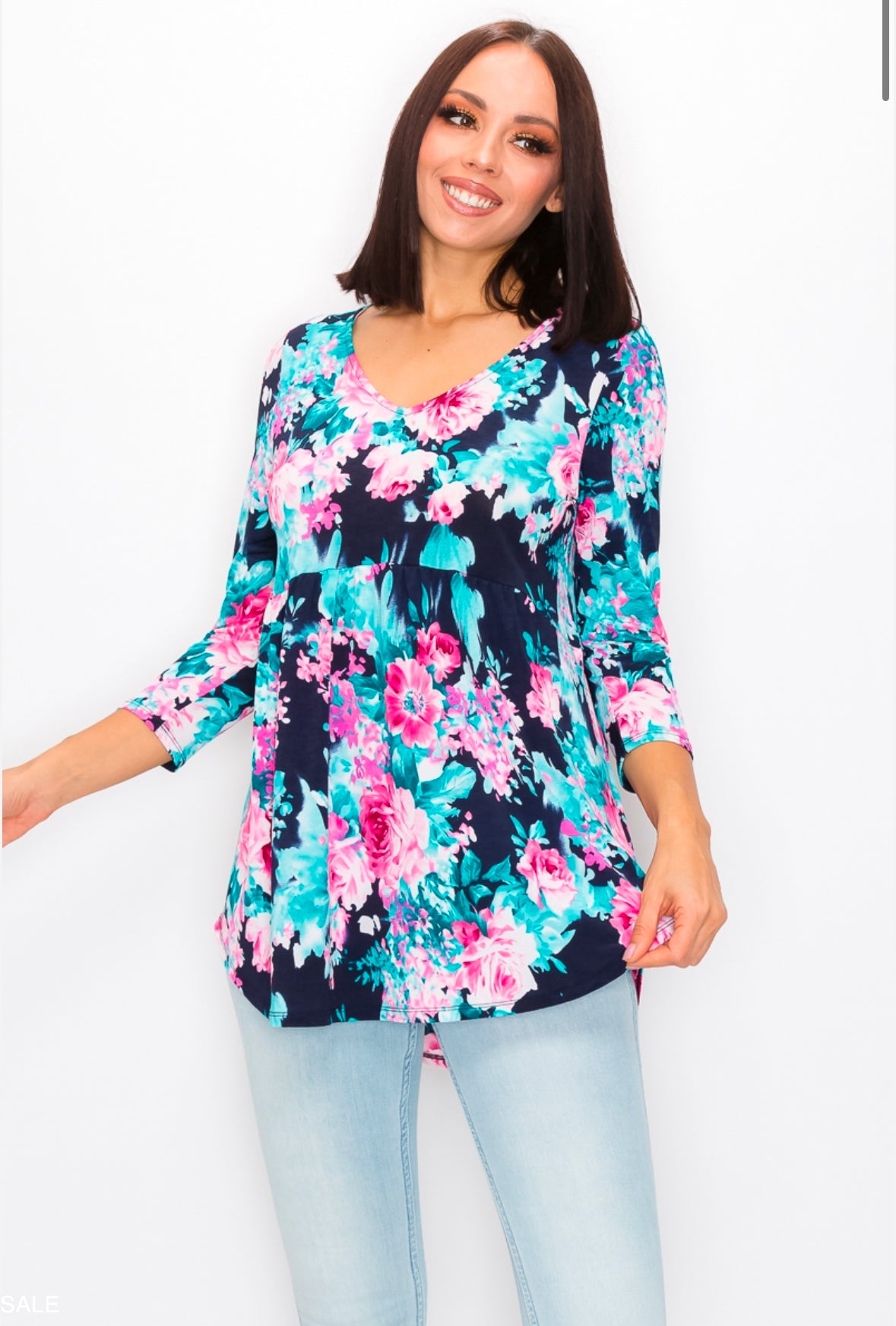 PREORDER TIA FLORAL BABYDOLL BLOUSE