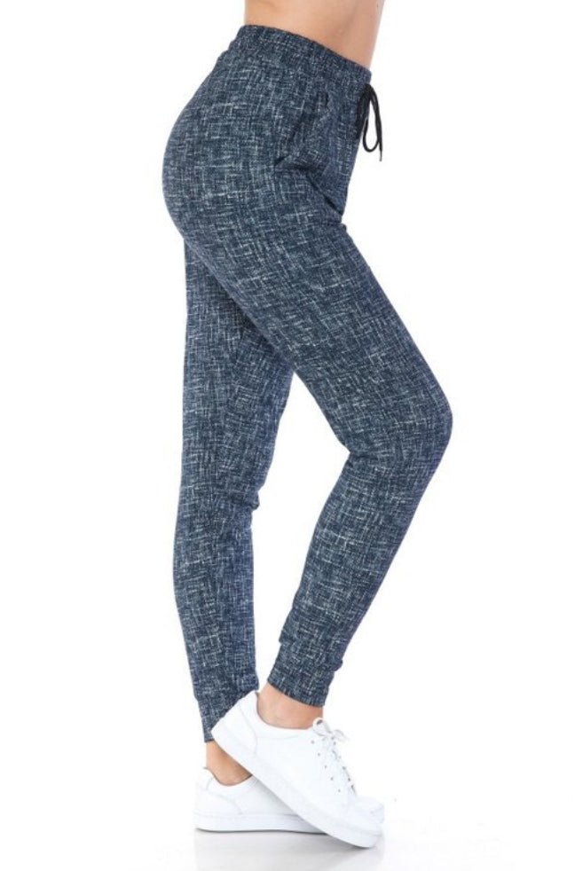 Pantalon de jogging classique imprimé bleu