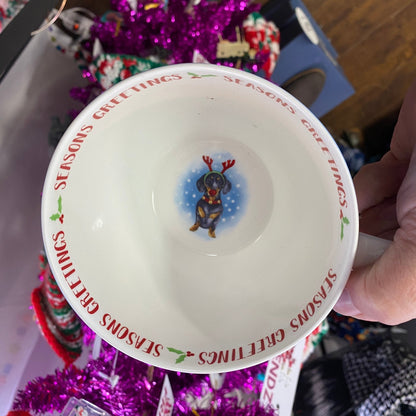 Dachshund Doxie Christmas Mug