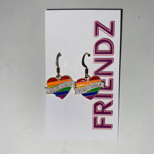 Love Wins Pride Hook Earrings