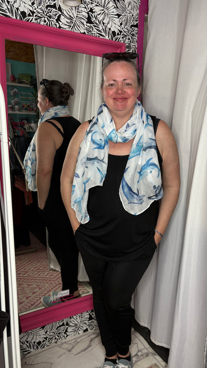 Whale Print Scarf