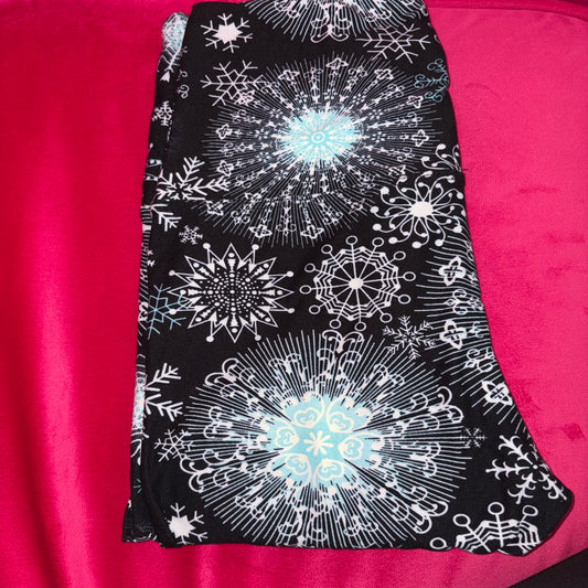 Snow Ice Flake Adult Leggings