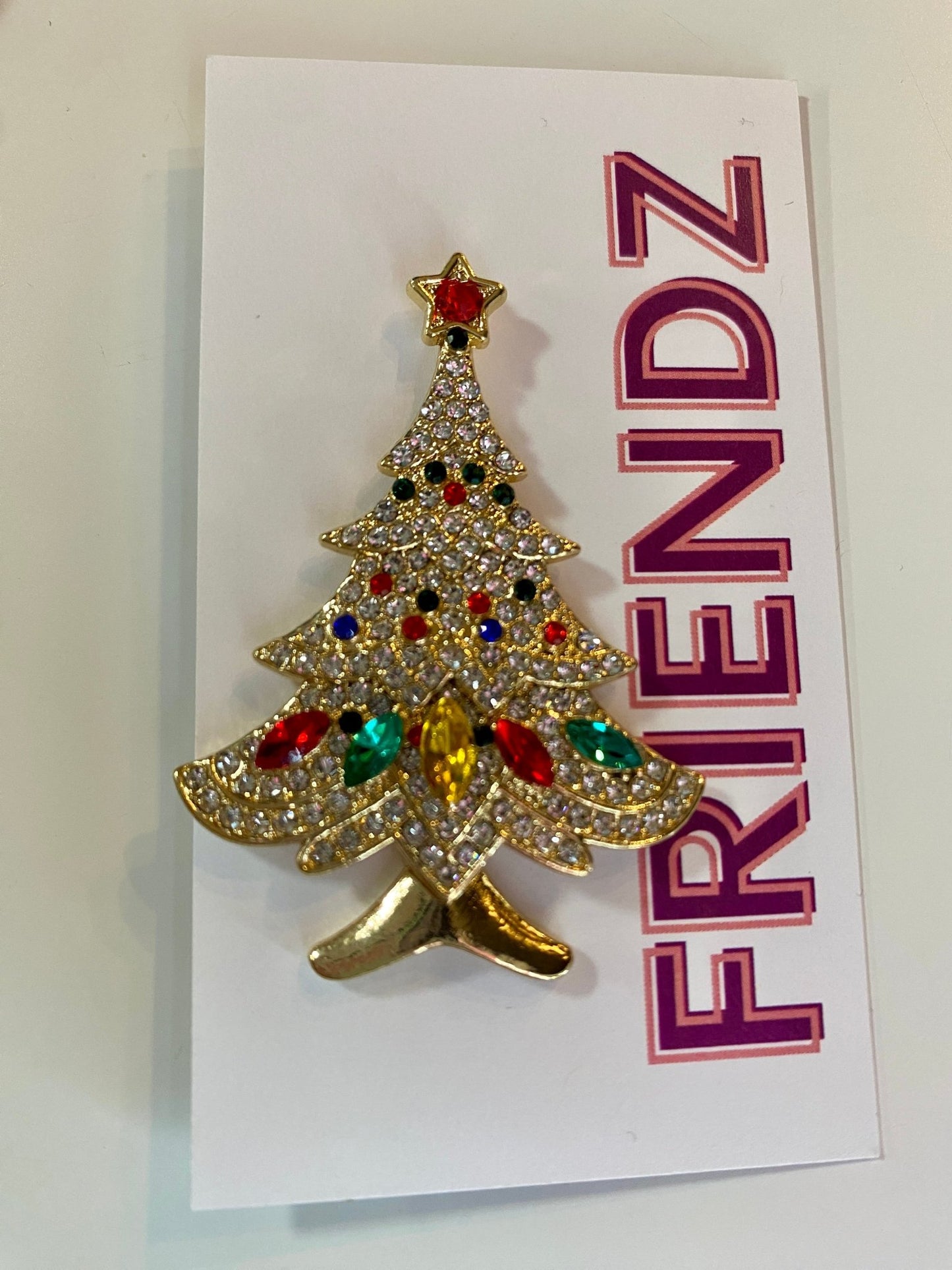 Christmas Tree Brooch Pin