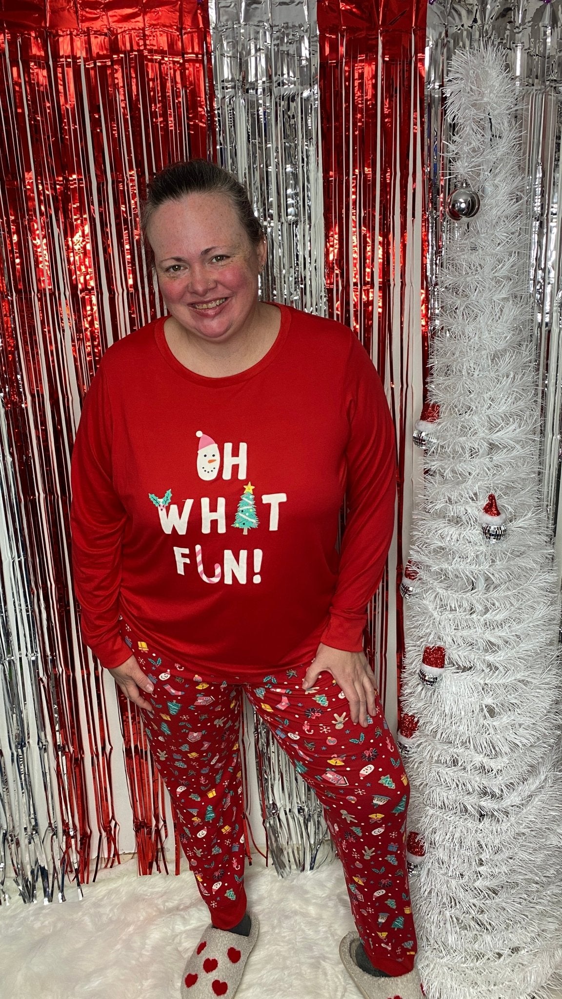 Oh What Fun Red PJ Pajama Set | Christmas