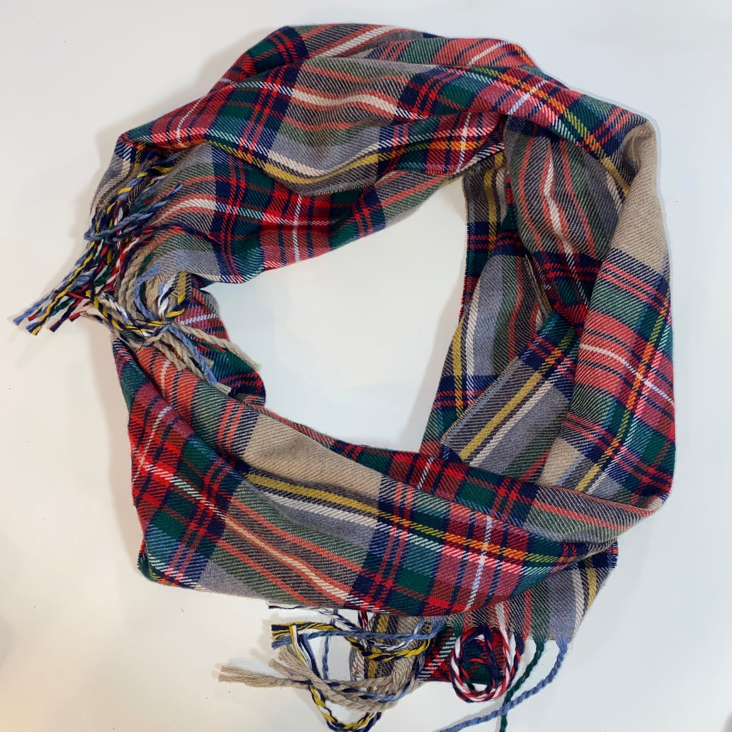 Plaid Tartan Winter Print Scarf Narrow