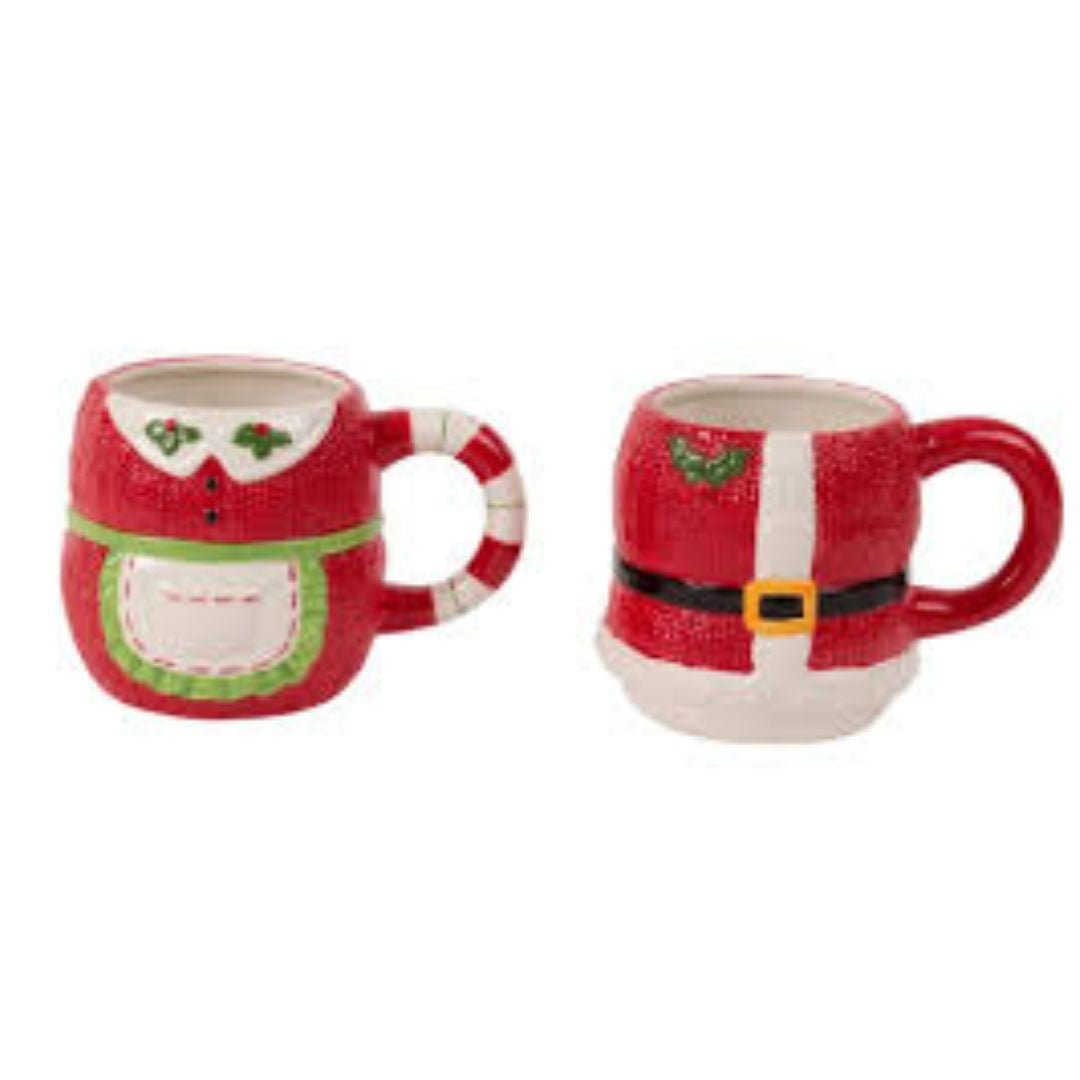 Mr and Mrs Claus Mug Set