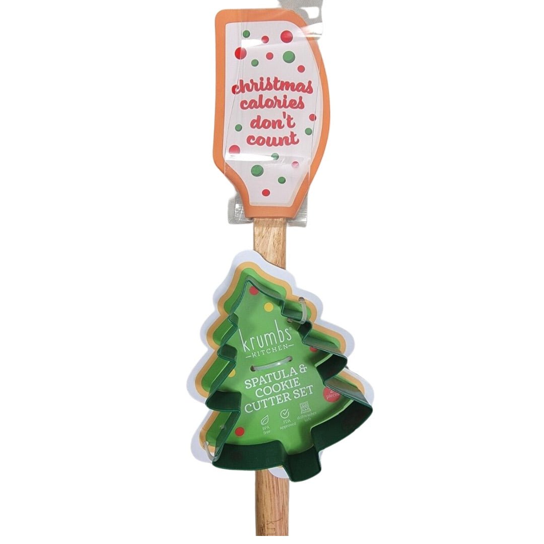 Christmas Spatula & Cookie Cutter - Christmas Calories Don't Count