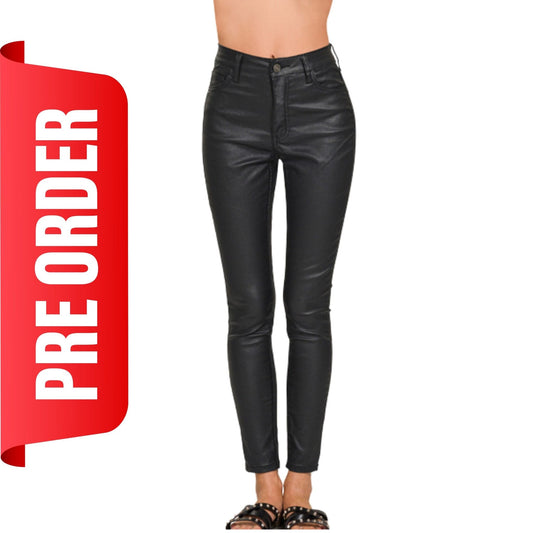 PREORDER Faux Leather Stretch Skinny Pants