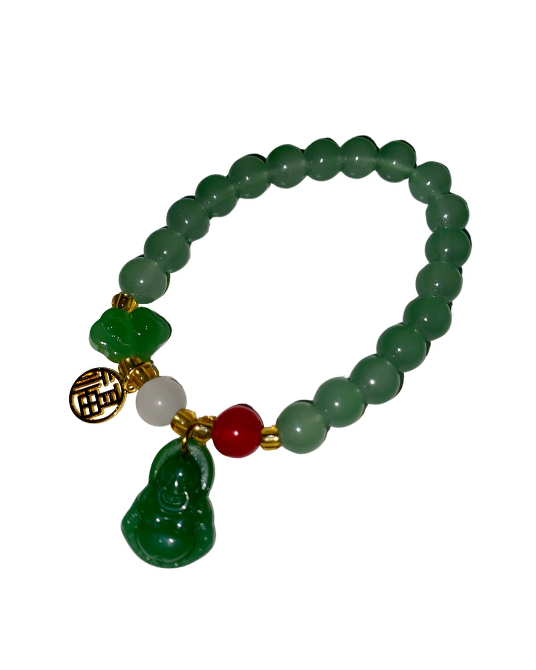 Buddha Lucky Jade Gem Stone Bracelet