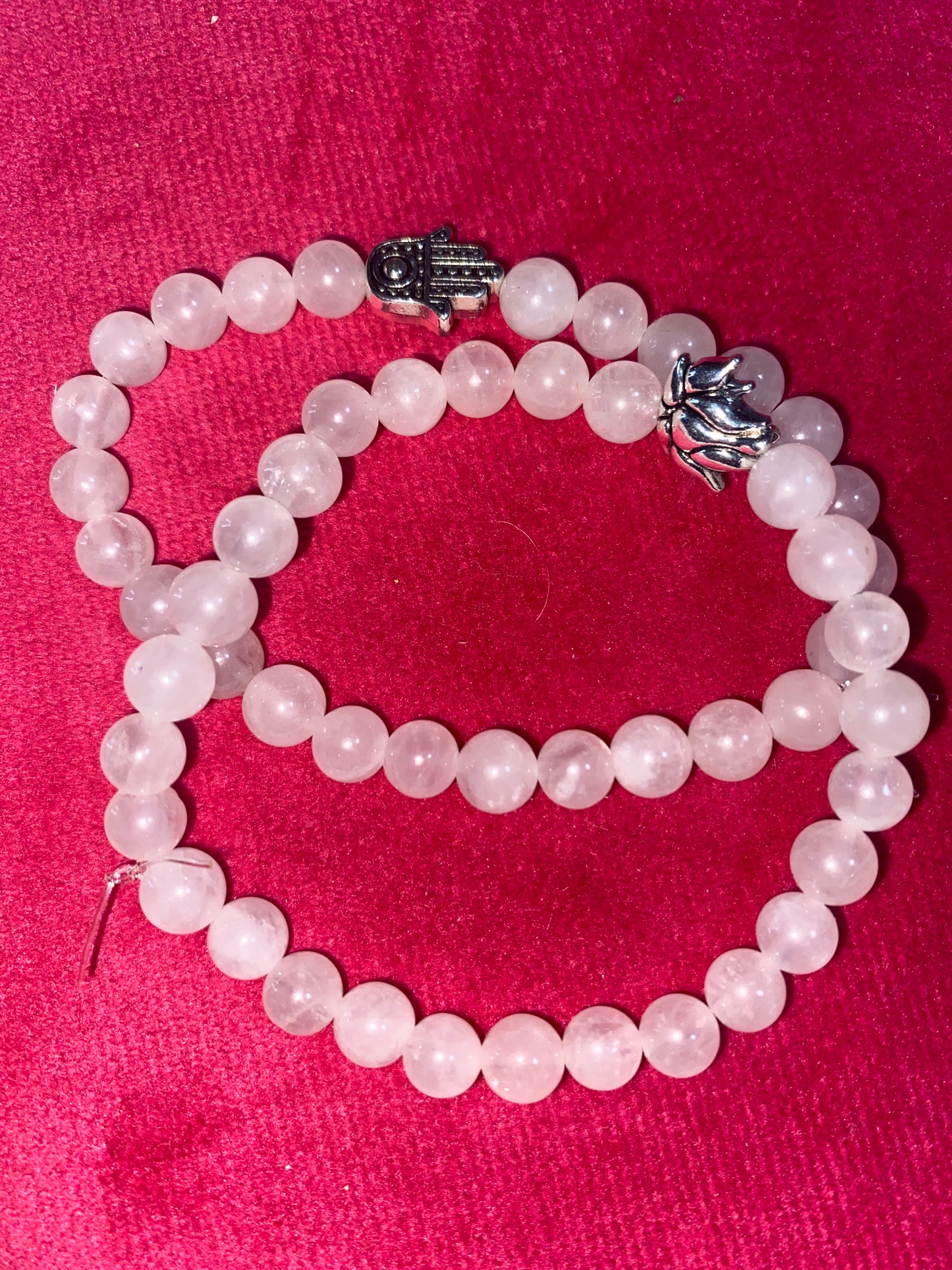 Rose Quartz Gem Stone Bracelet