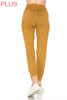 FINAL SALE Spiced Bronzed Joggers Mustard YELLOW 3X