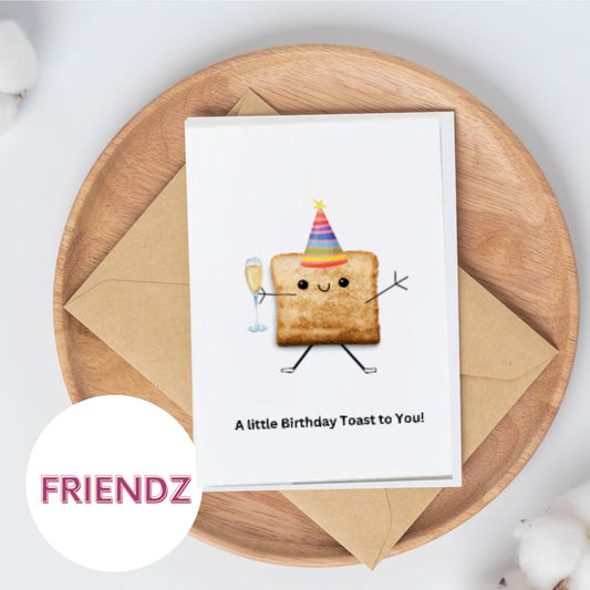 A Little Birthday Toast Greeting Card