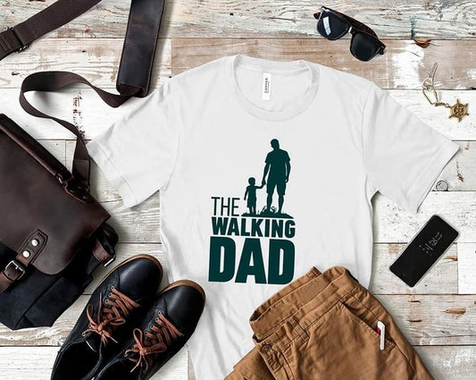 The Walking Dad Fathers Day Graphic Tee Shirt