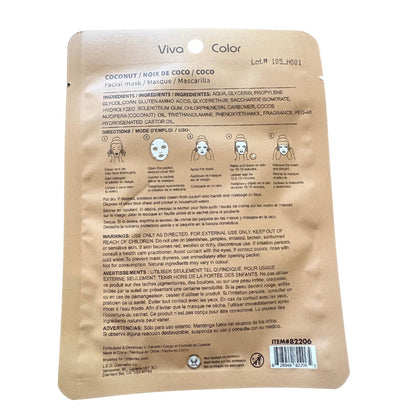 Facial Sheet Sheet Mask Coconut- Refreshing & Relaxing