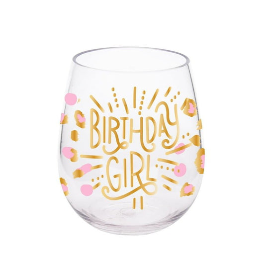 Verre d'anniversaire pour fille