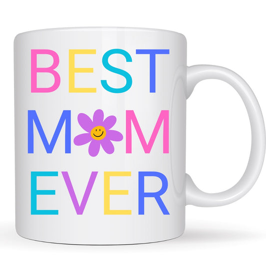 Best Mom Ever Flower Power | Mothers Day Mug