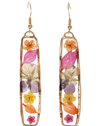 Floral Resin Earrings