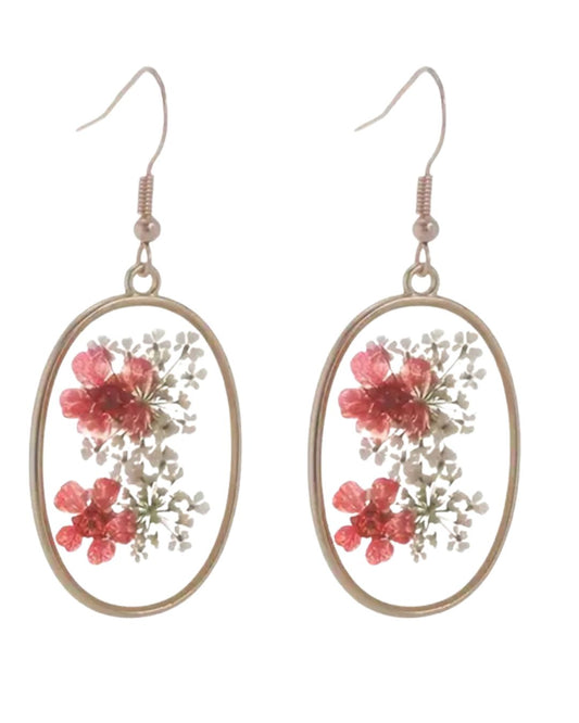 Floral Resin Earrings