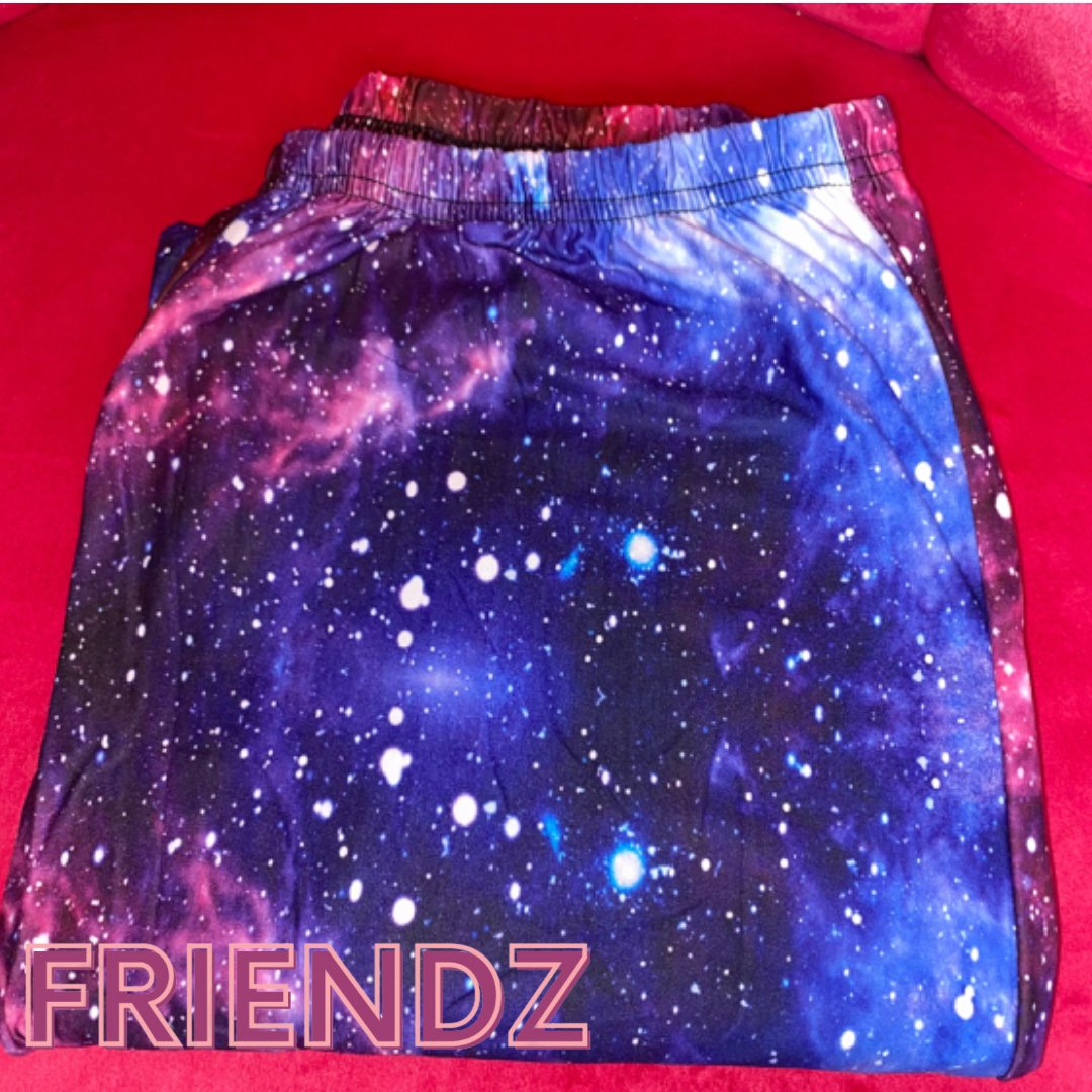 Purple Galaxy Printed Adult Leggings