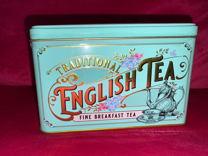 Green Tin Traditional English Tea - Fine Breakfast Tea