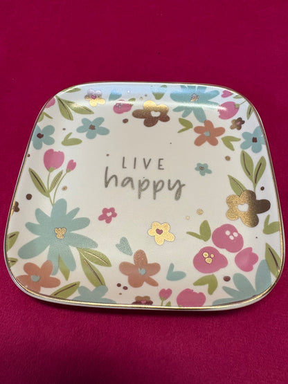 Live Happy Trinket Tray