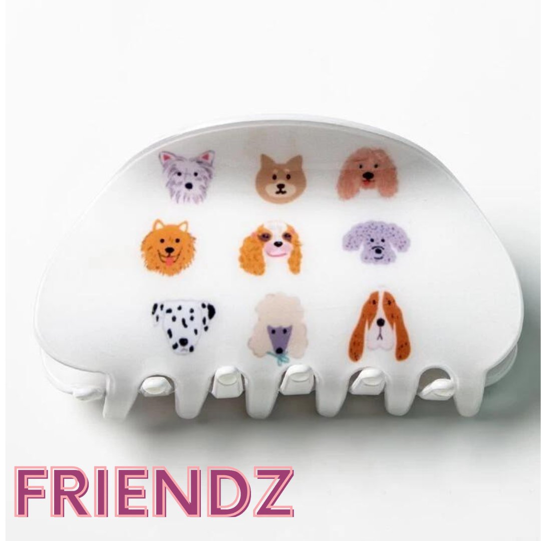 Dog Print Hair Claw