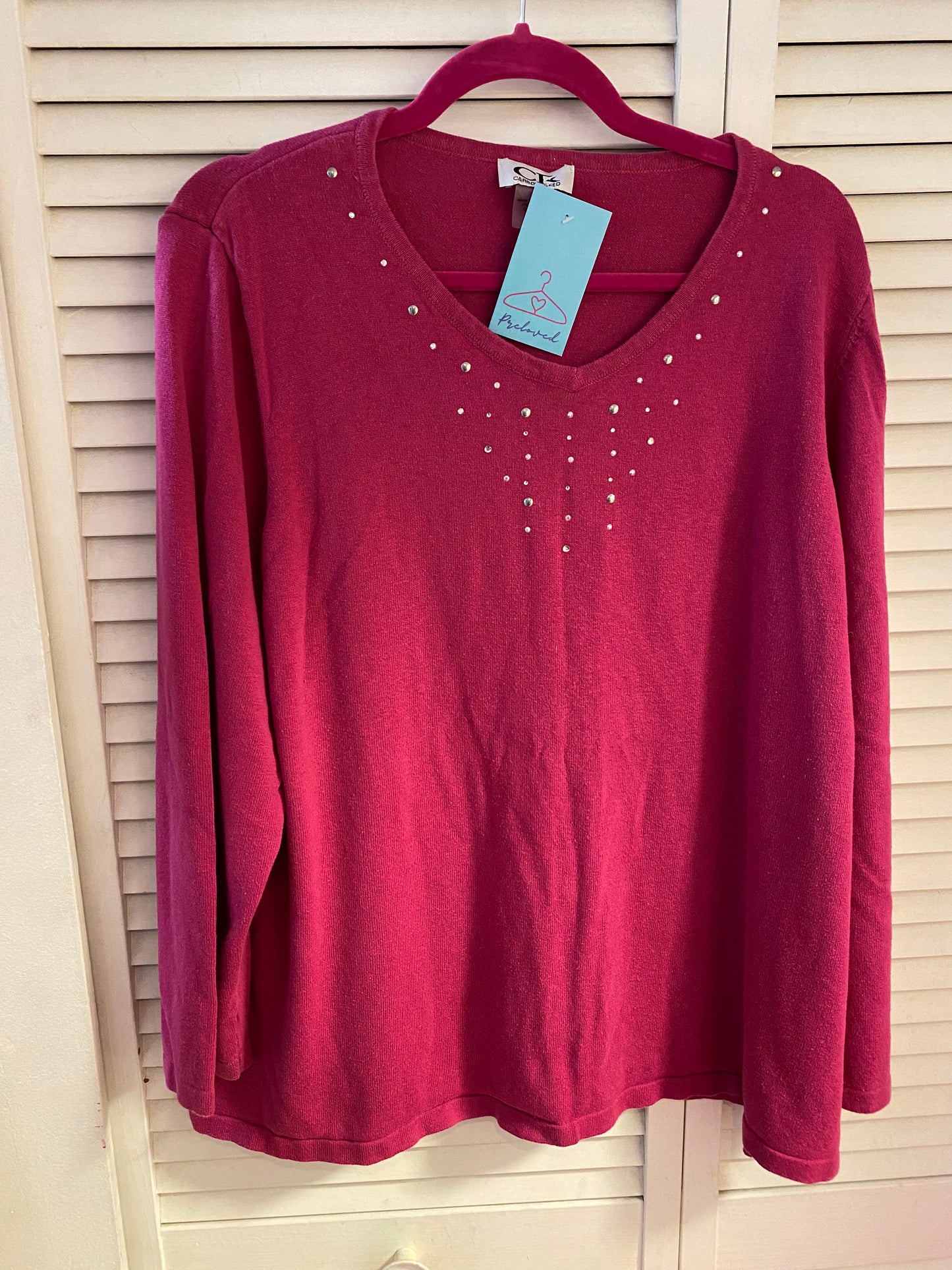 Carroll Reed Pink Fuchsia Top