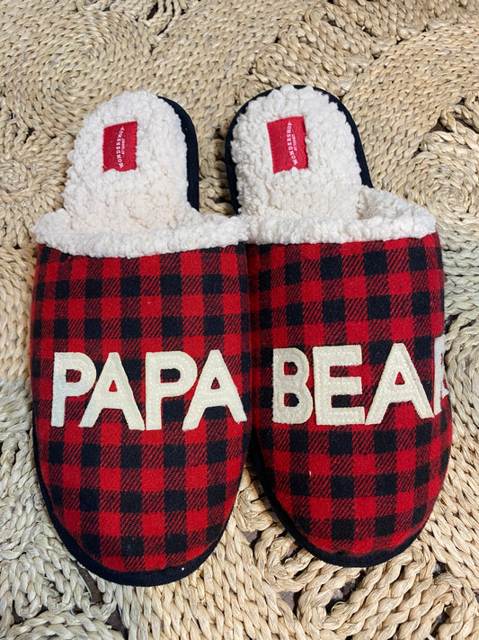 FINAL SALE Papa Bear Slippers