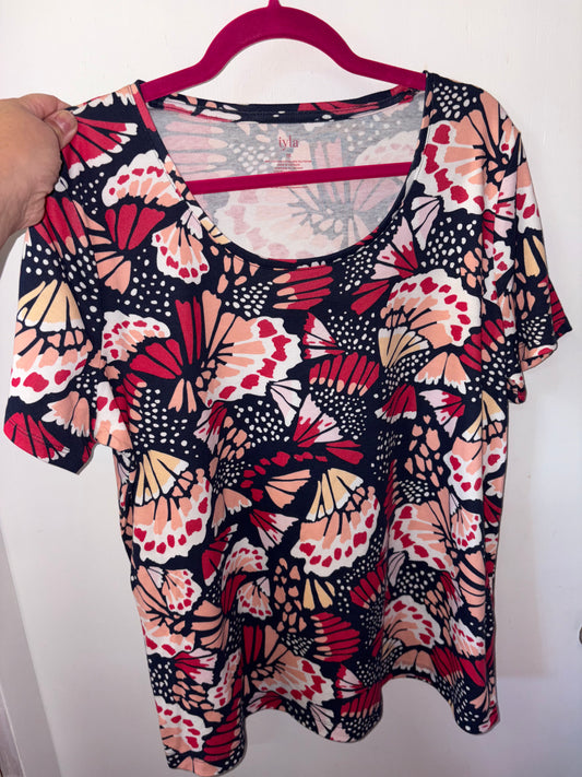Butterfly Navy Top