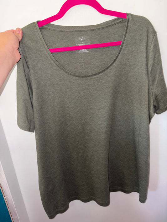 The Weekend Top Khaki Green