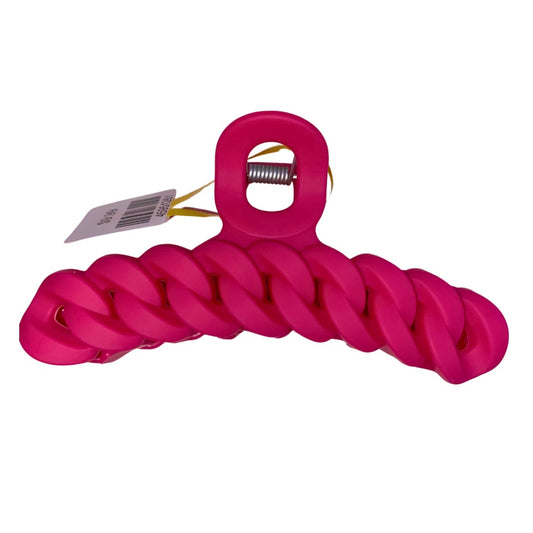 Fuchsia Pink Chain Link Hair Claw Clip