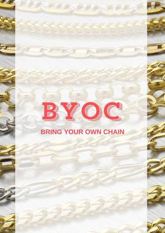 Bijoux permanents BYOC - APPORTEZ VOTRE PROPRE CHAÎNE