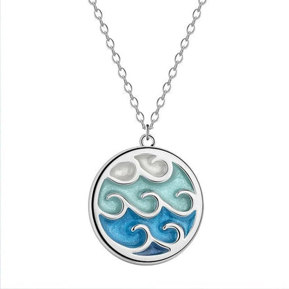 Collier pendentif vague