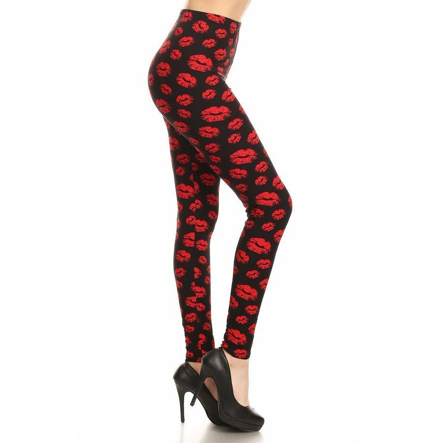 Kiss Valentine Adult Leggings