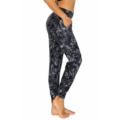 Pantalon de jogging athlétique slim noir et blanc 1X ou 2X Tye Dye