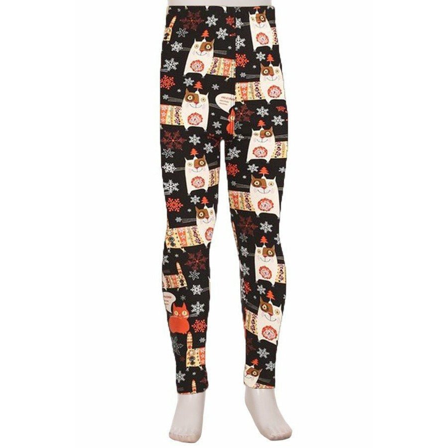 Catmas Christmas Kids Leggings