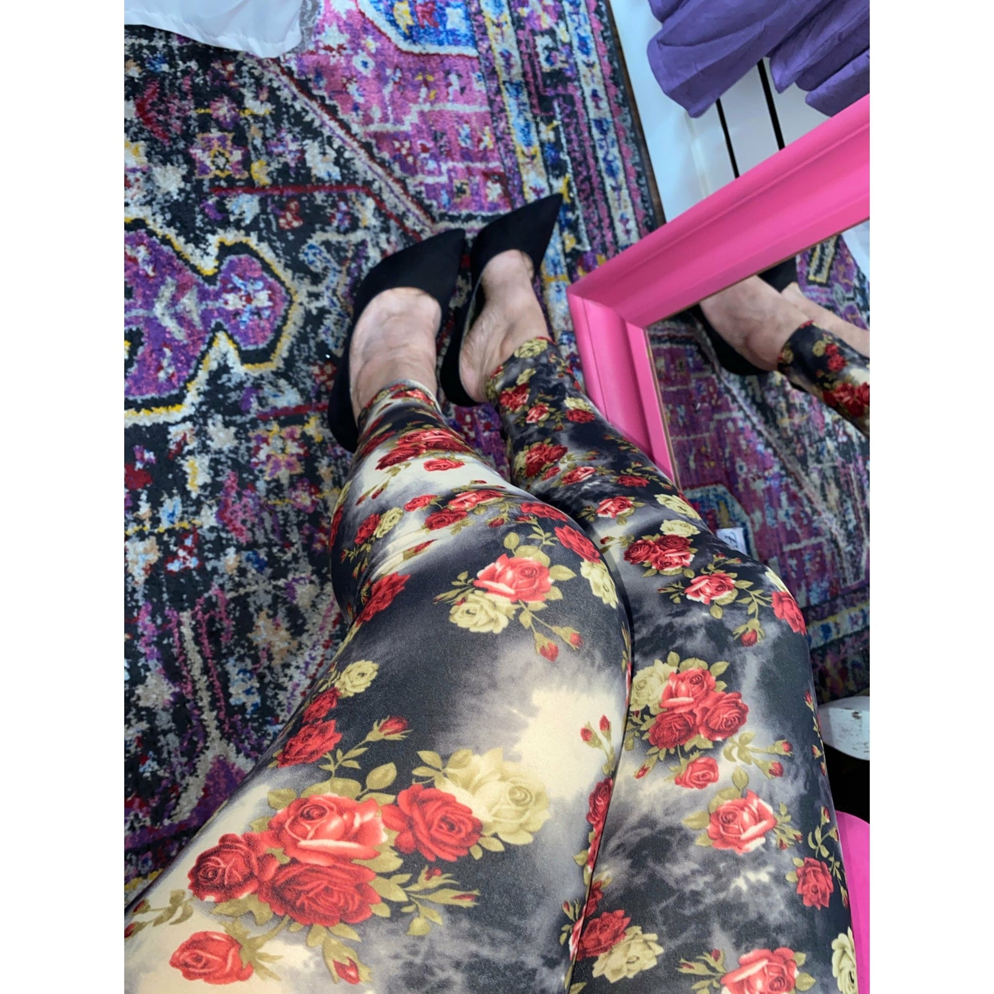  xplus vintage rose leggings 