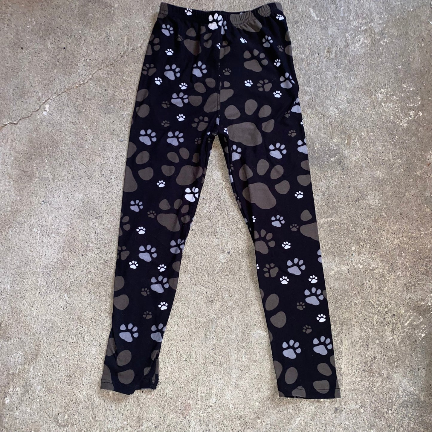 Leggings pour enfants avec imprimé pattes de chien