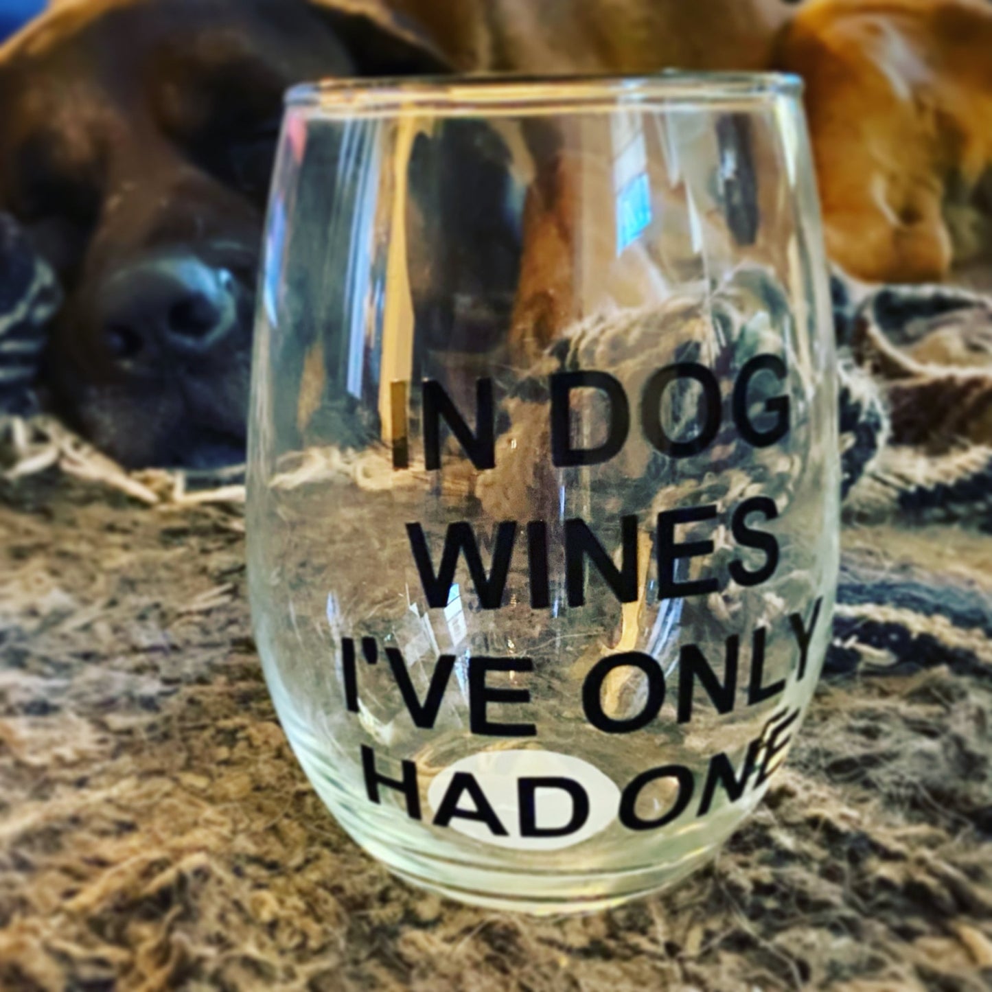 Dans les vins de chien, je n'ai bu qu'un seul verre de vin