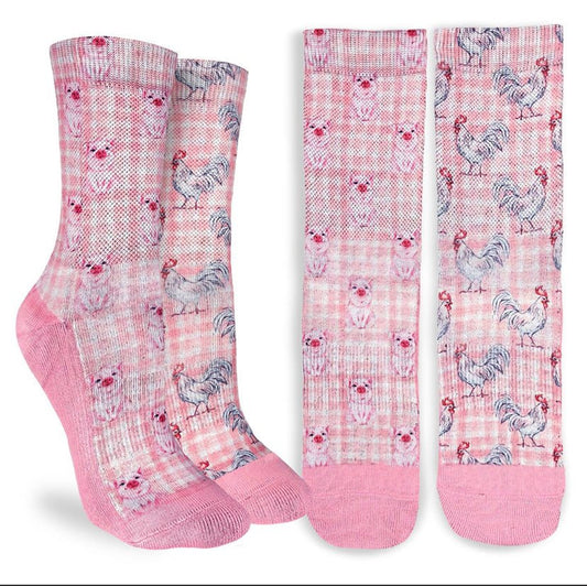 Chaussettes Femme Poulets &amp; Cochons