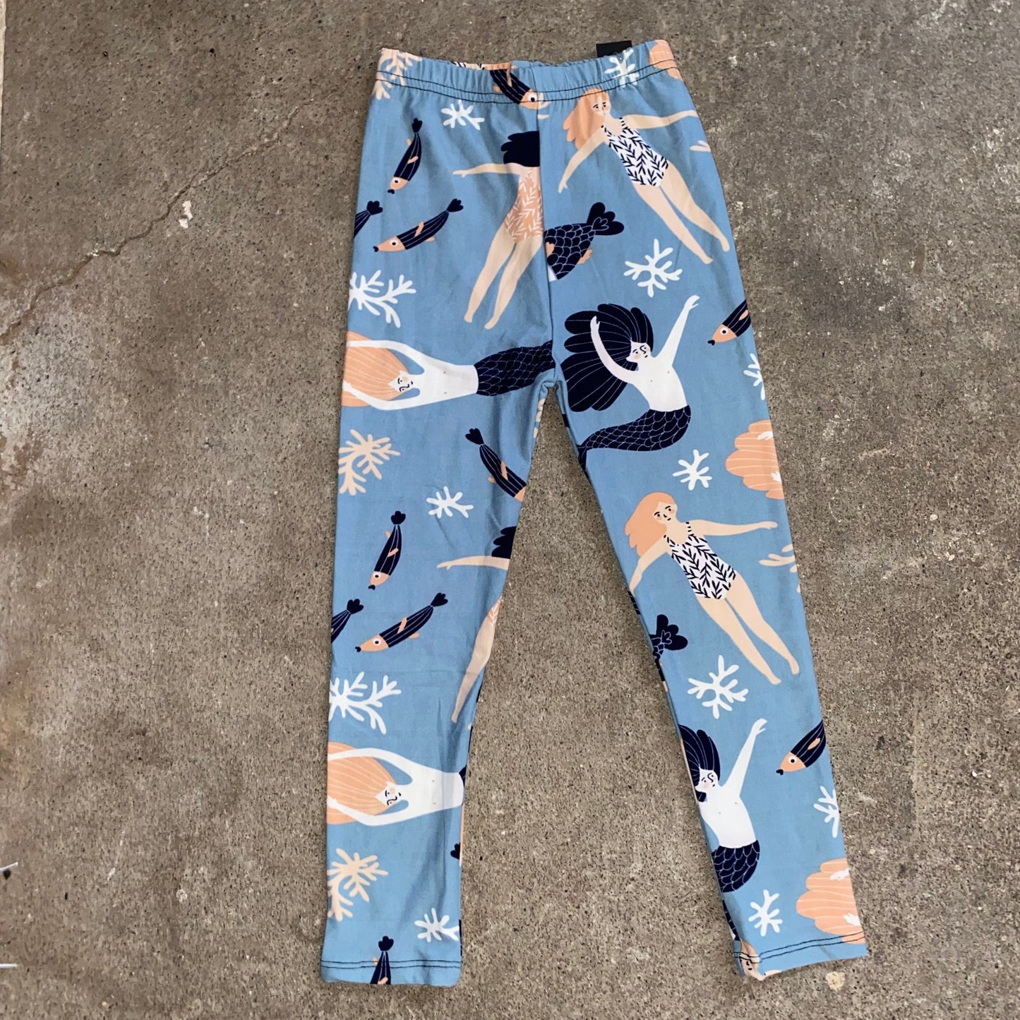 Leggings pour enfants à imprimé sirène