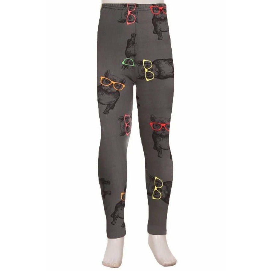 Leggings pour enfants à imprimé chien Frenchie