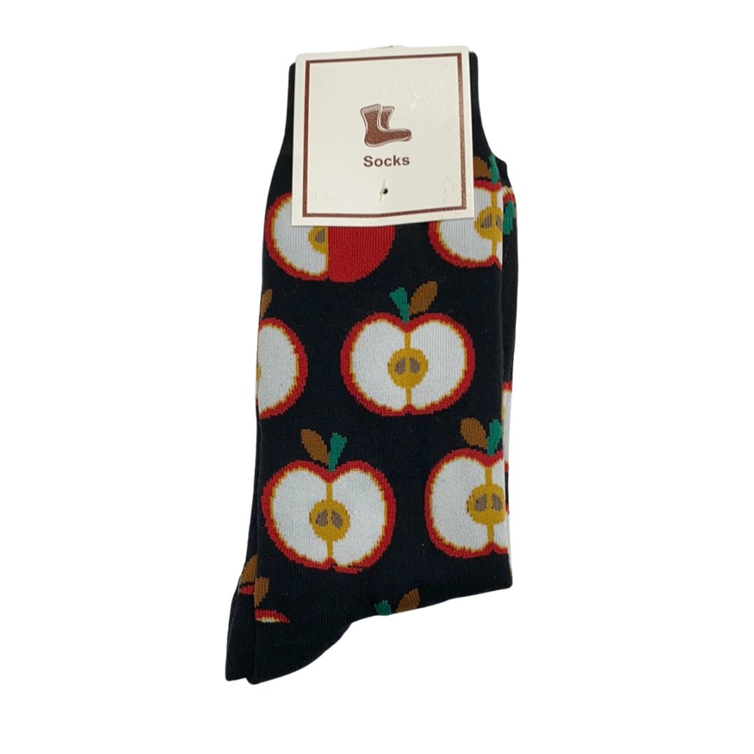 Chaussettes à imprimé fruit pomme