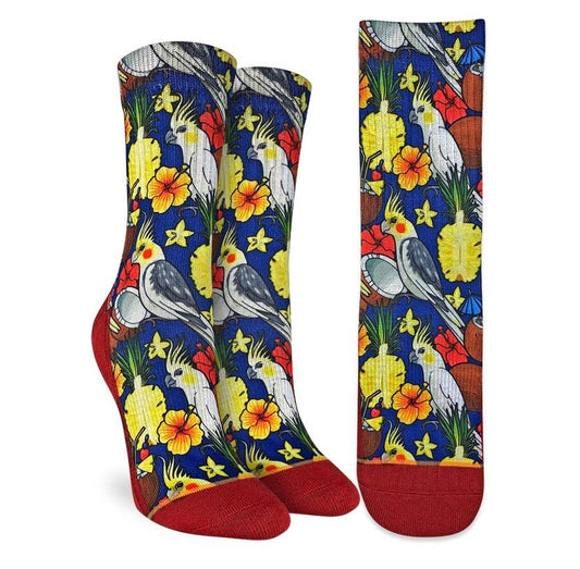 Chaussettes Femme Cacatoès et Noix de Coco