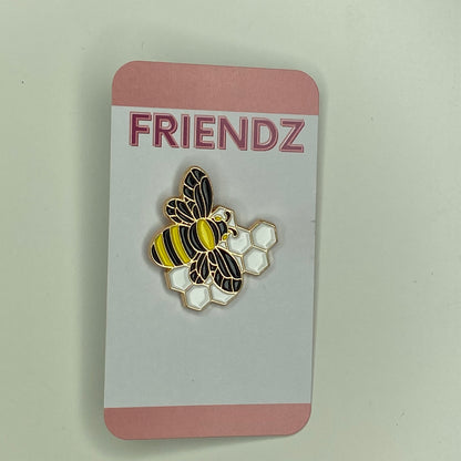 Pin de esmalte de abeja