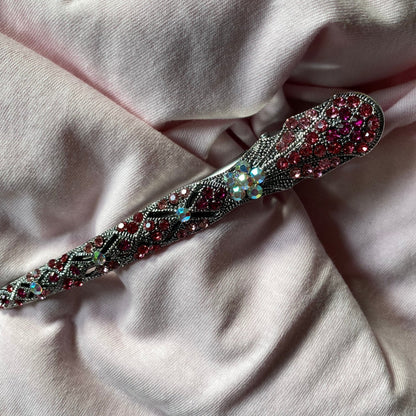 Rhinestone Hair Pin Silver